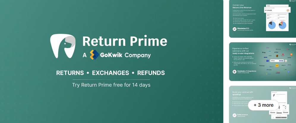 A Shopify Returns App from Return Prime: Return → Revenue.