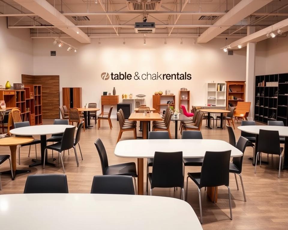 table and chair rentals