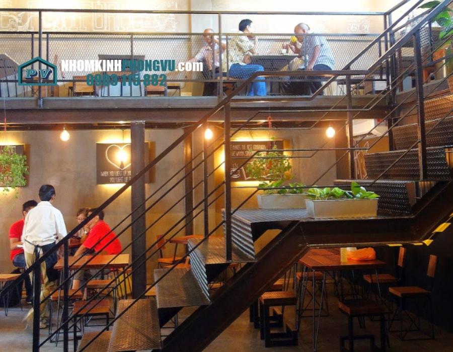 Vách ngăn quán cafe đẹp