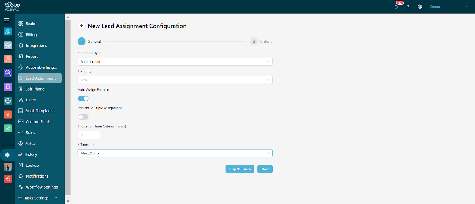 Create New assignment Rule