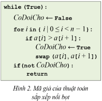 BÀI 8. LẬP TRÌNH MỘT SỐ THUẬT TOÁN SẮP XẾP