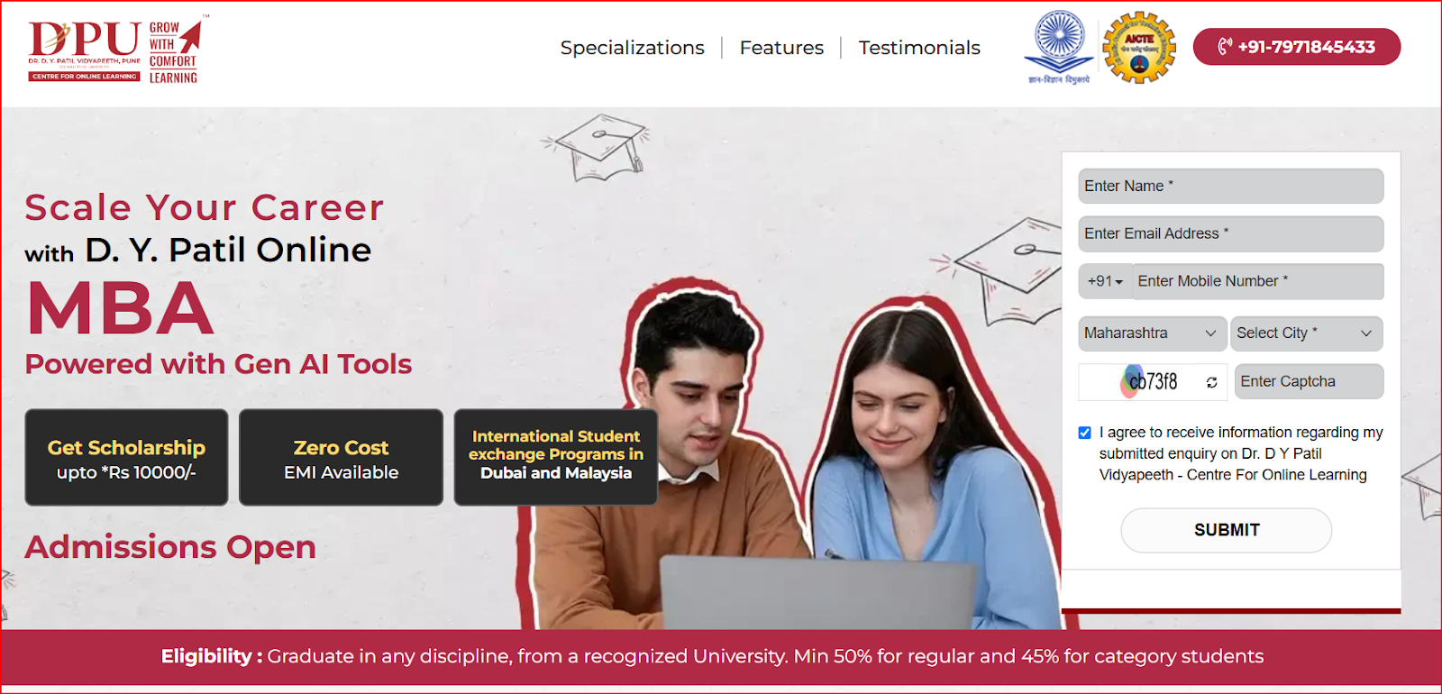 D.Y. Patil University Online mba in international business