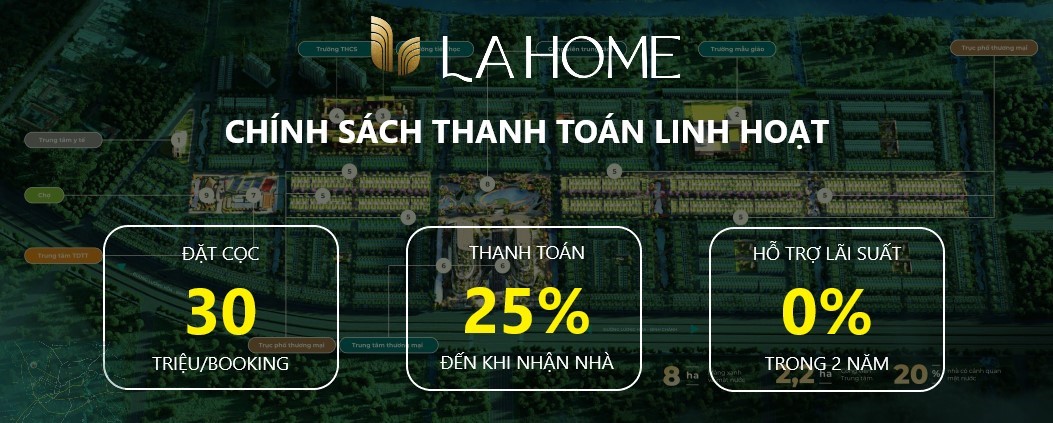 chính sách thanh toán hấp dẫn, dễ dàng sở hữu khu đô thị LA Home