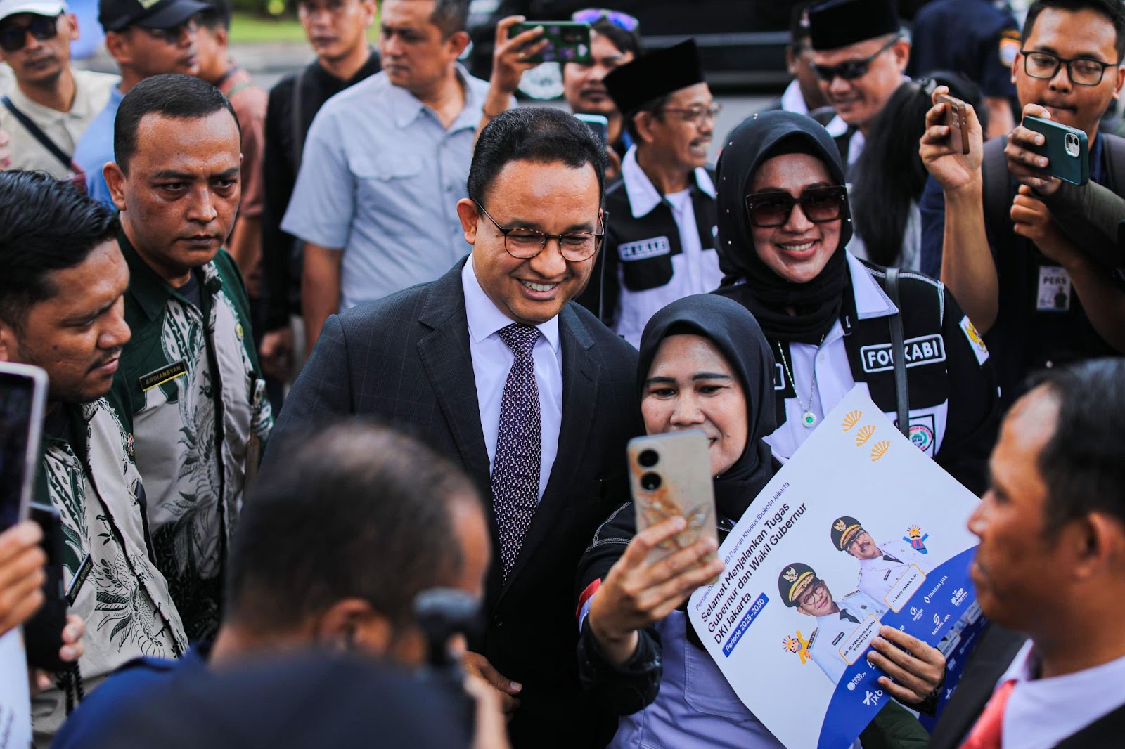 Foto Kemeriahan Pelantikan Gubernur dan Wakil Gubernur DKI Jakarta