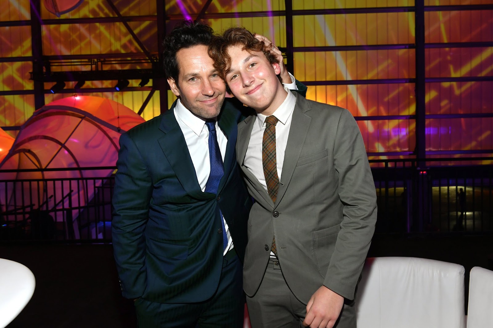 Jack Sullivan Rudd with his father, Paul Rudd