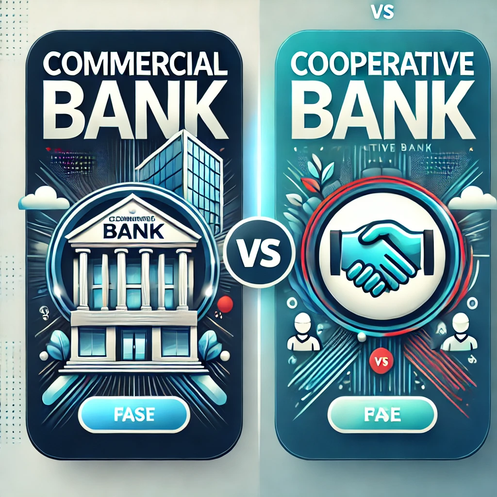 difference between commercial and cooperative banks