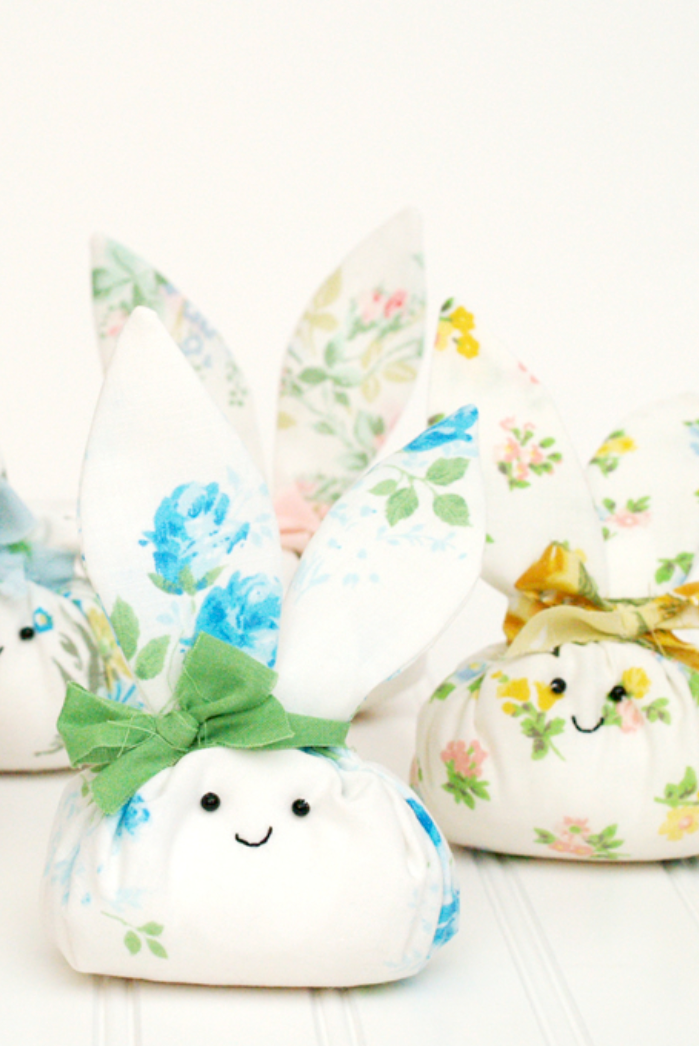 easter egg hunt ideas roly poly fabric easter bunnies with smiling faces