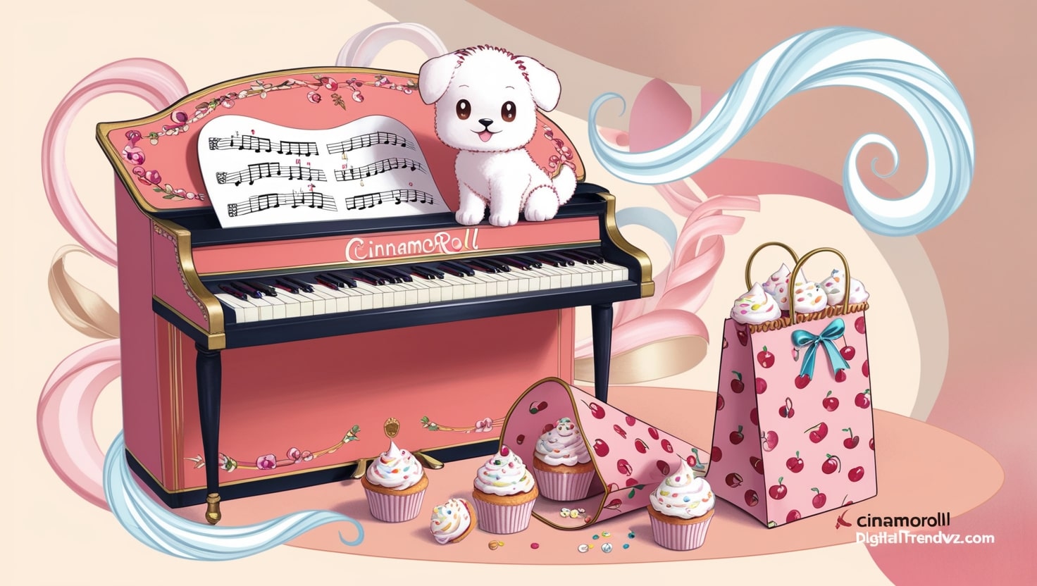 Cinnamoroll My Sweet Piano Huwahuwa Cupcake Bag