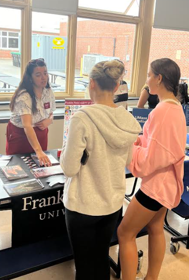 image of high school students attending the college fair