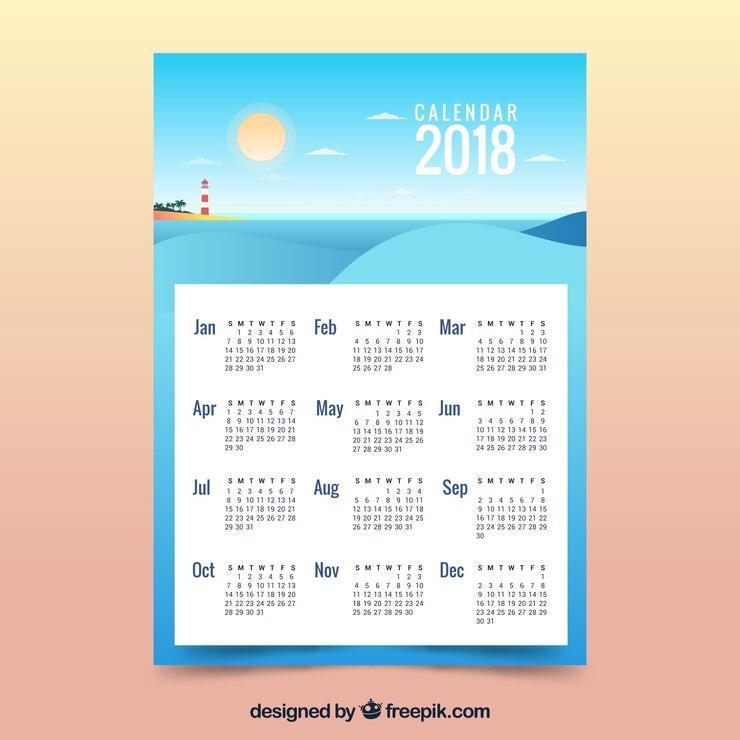 2018 calendar