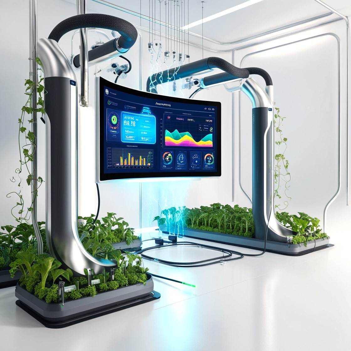 Aeroponics system monitoring and tracking