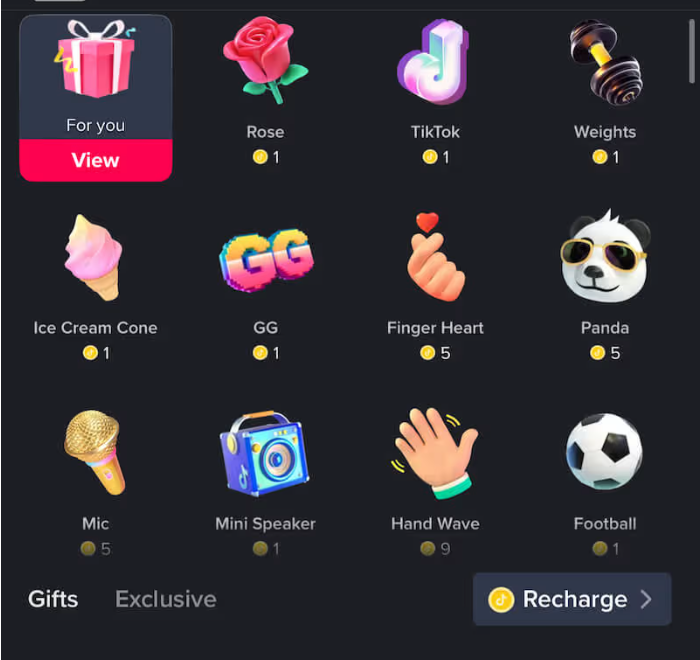 TikTok Gift Icons