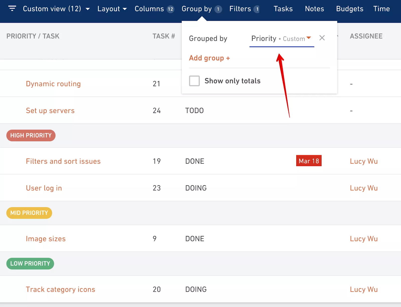 Productive.io Custom Fields