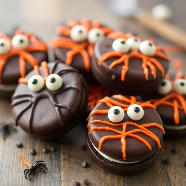 Creepy Halloween Chocolate Covered Oreos