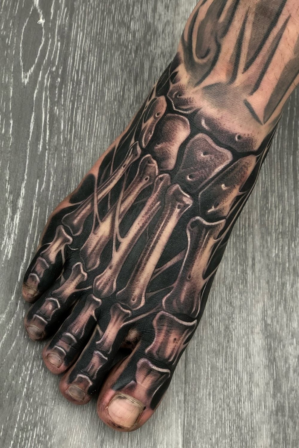 Skeleton Foot Tattoos