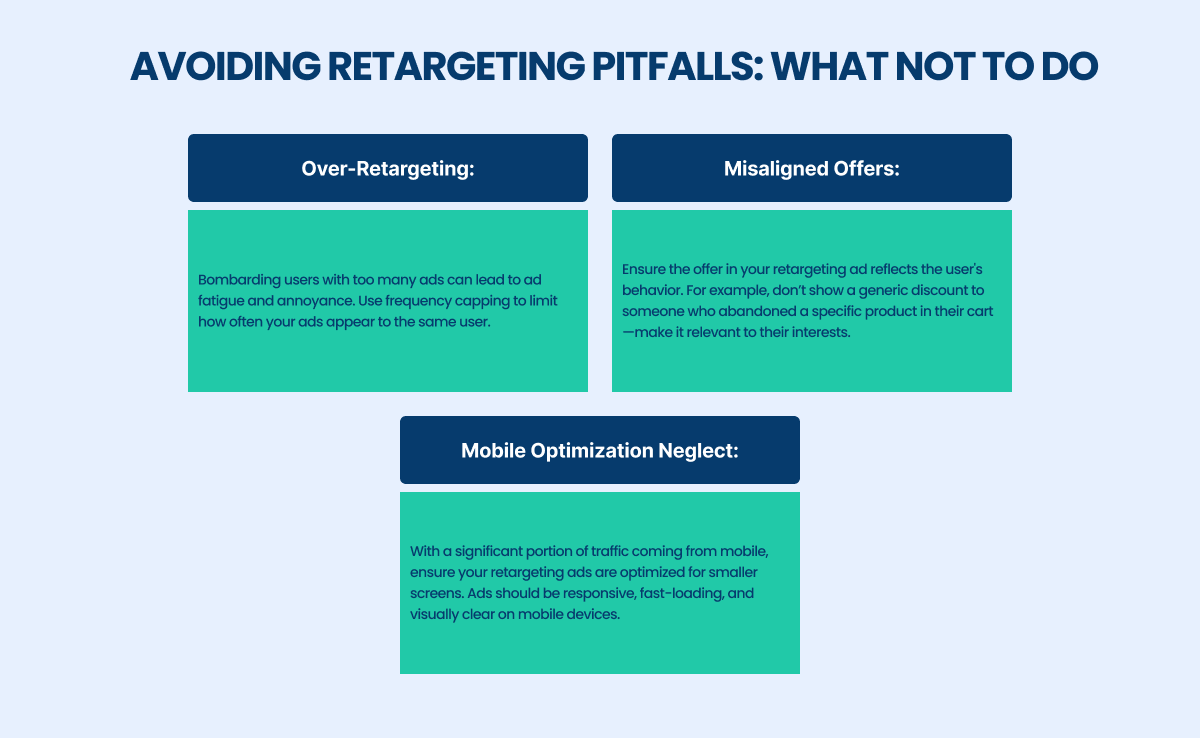 avoiding Retargeting pitfalls