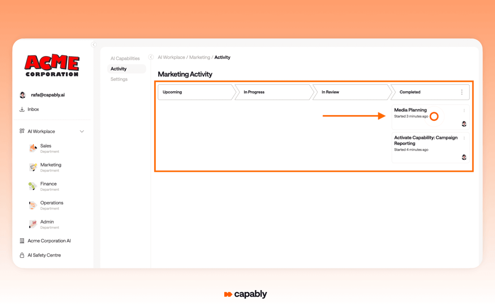 check workflow progress