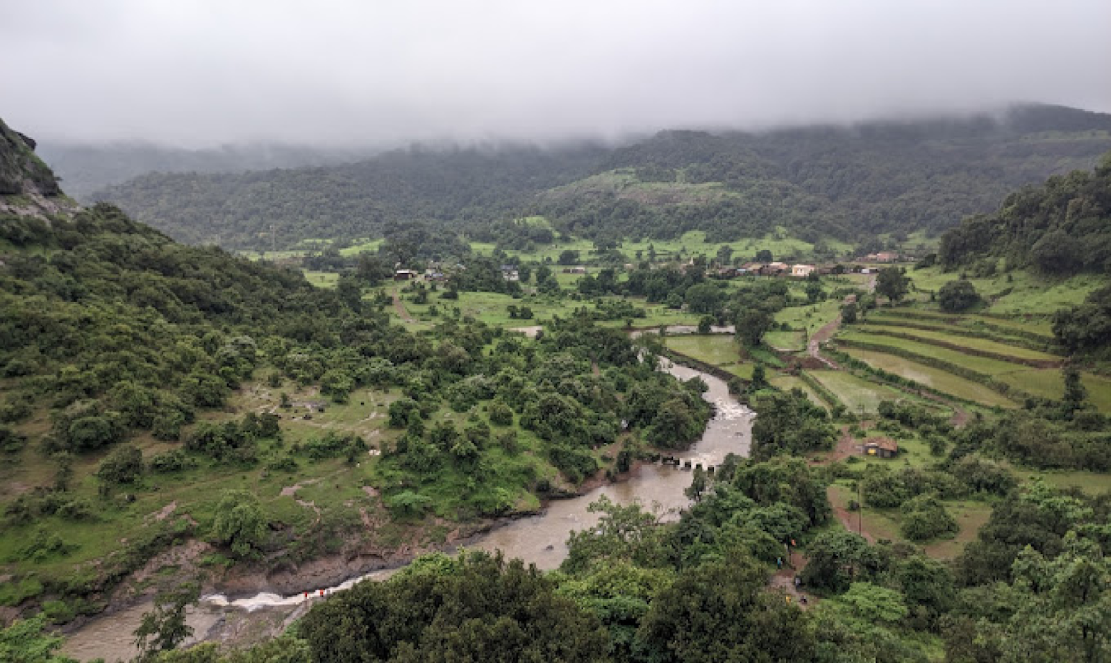 Ganesh Ghat Trek scene in Bhimashankar region