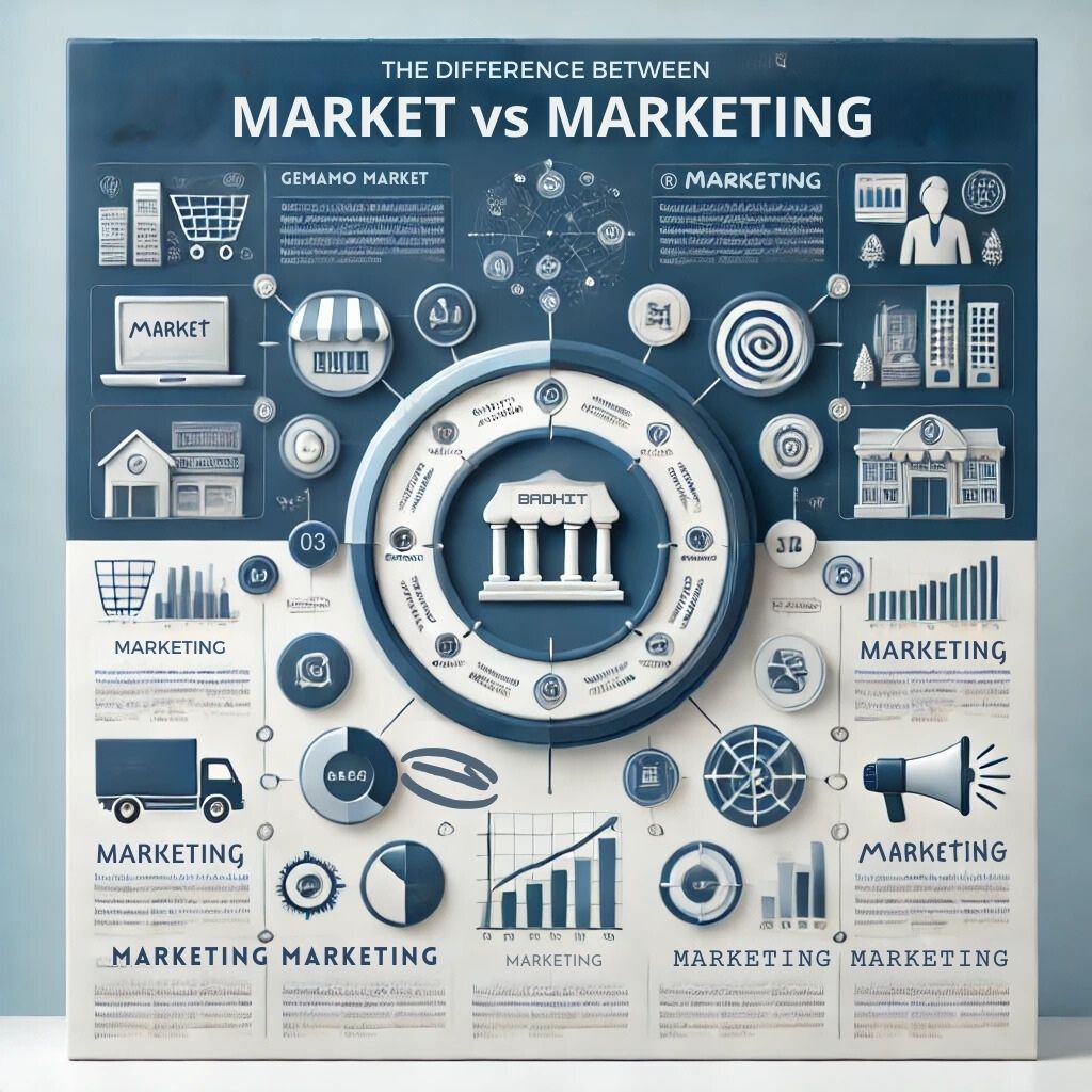 difference between market and marketing