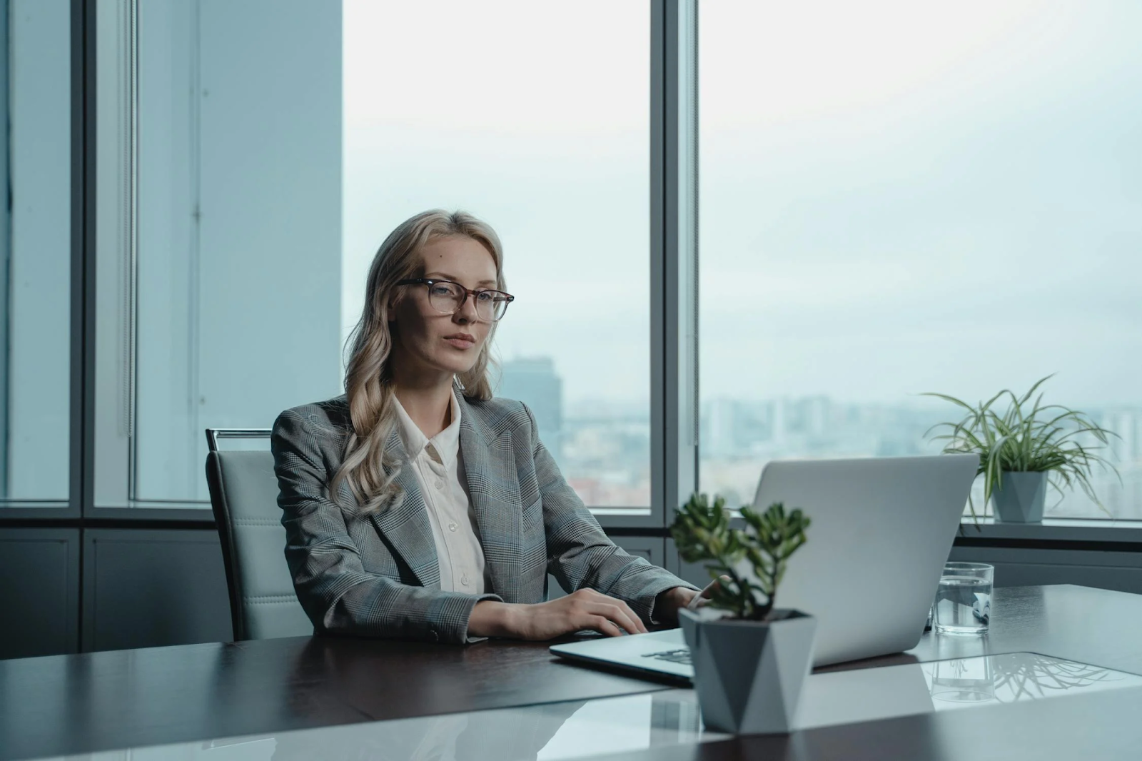 woman working