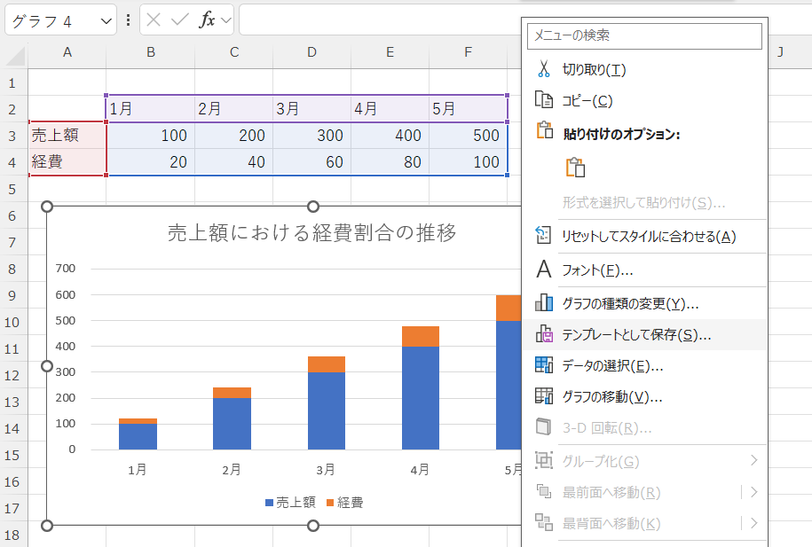 excel 棒グラフ