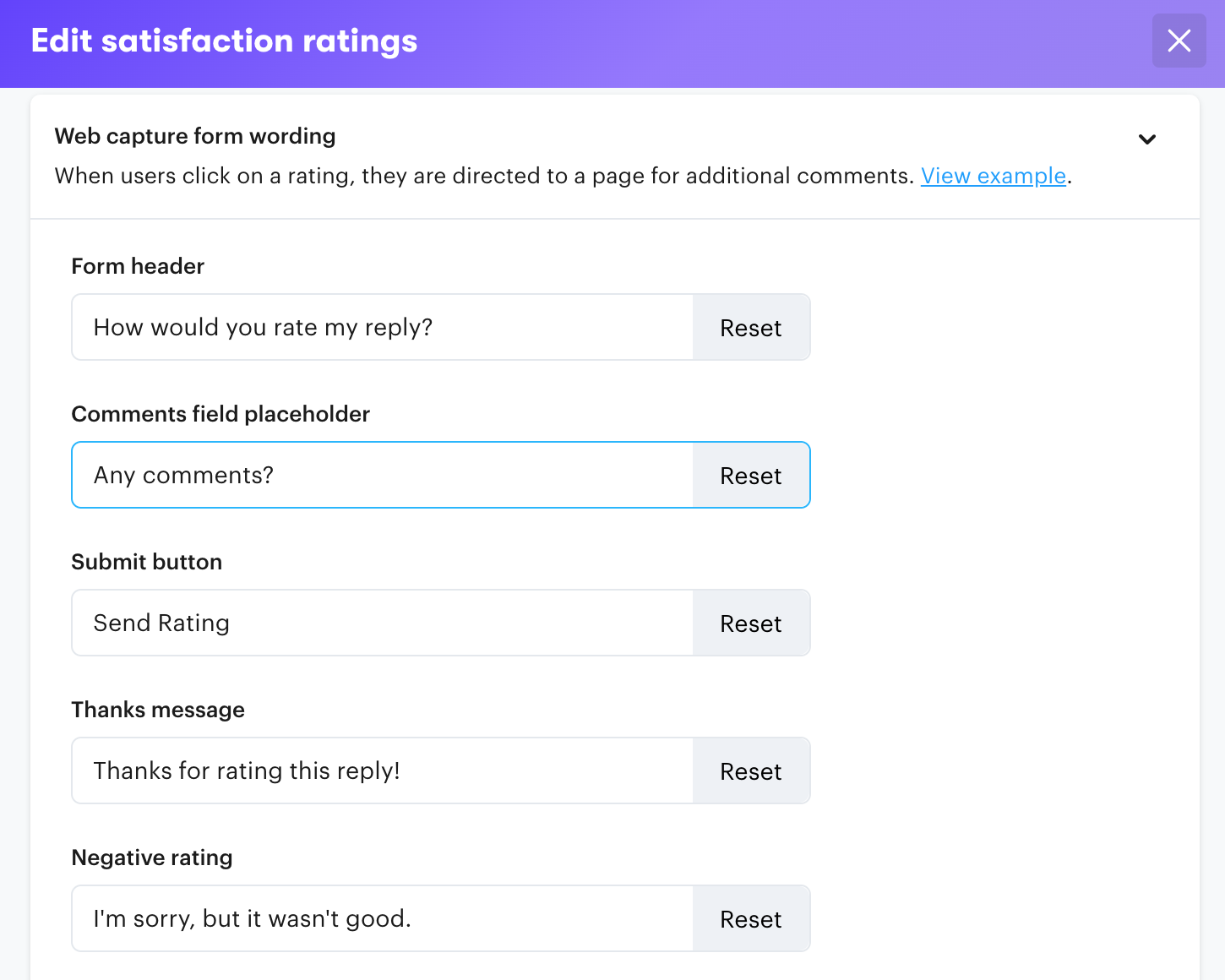 Satisfaction ratings can be solicited and tracked through CSAT and embedded into emails through your help desk. 