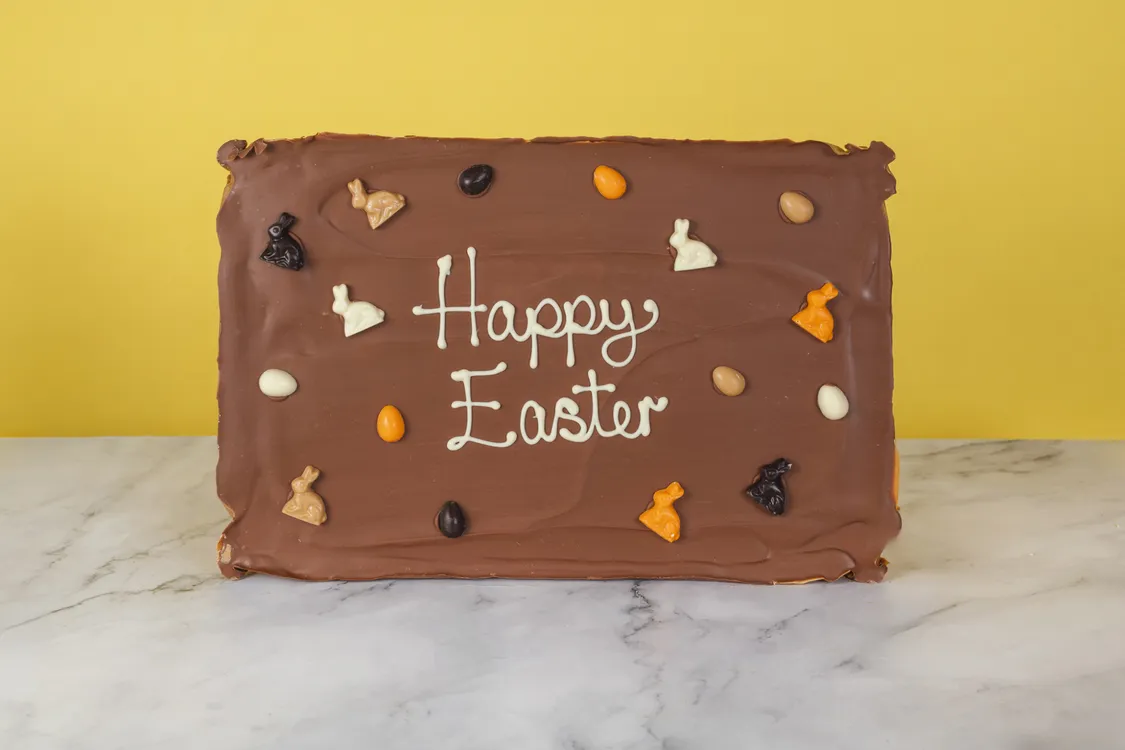 happy easter chocolate flapjack