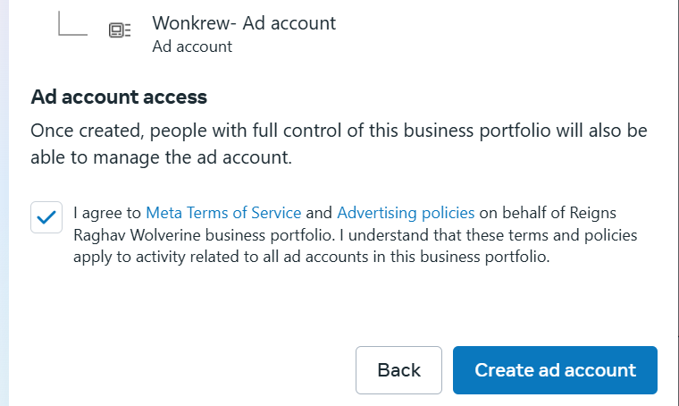 How to create or set up Facebook ads Manager account, a beginner guide by Wonkrew - the best advertising and marketing agency