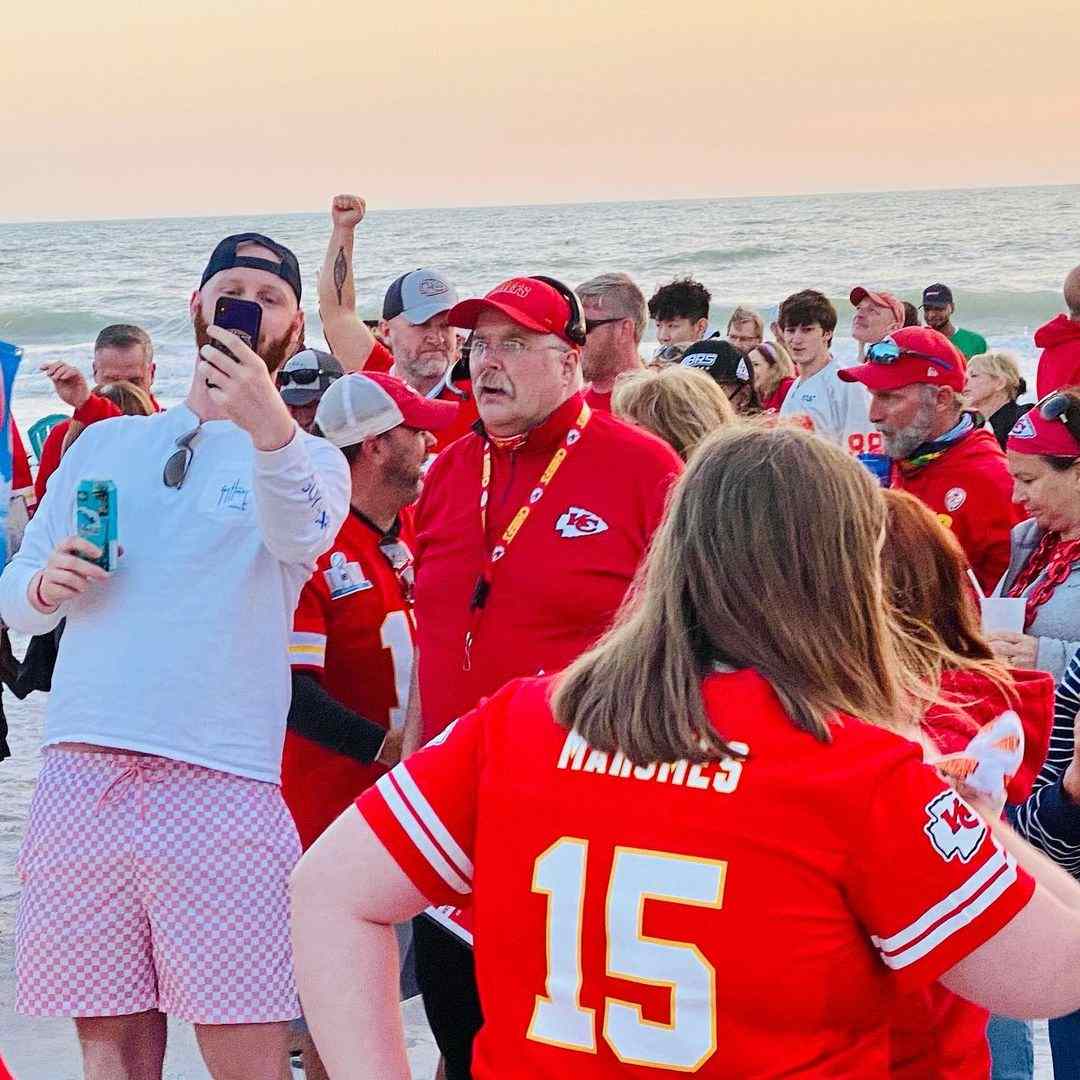 Andy Reid's in public