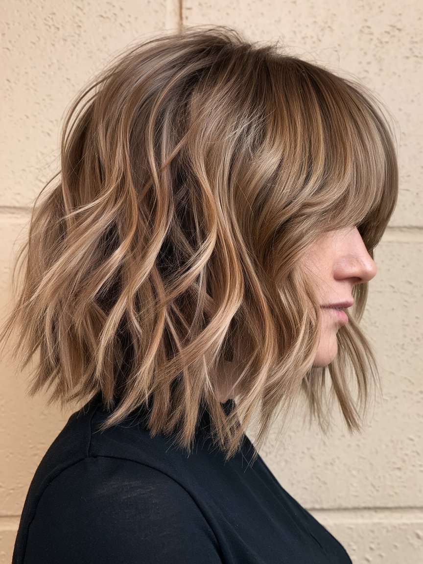 13. Layered Wavy Bob