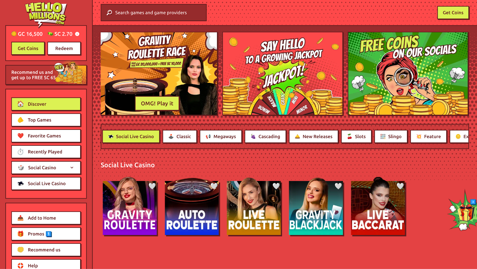 Social Live Casino