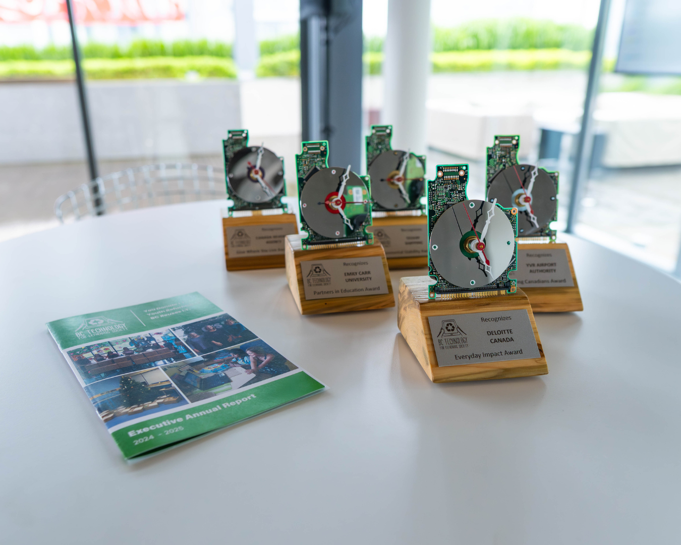 Teekay, YVR, Deloitte, Emily Carr and the CRA were recognized for their tech donations and support in bridging B.C.’s digital divide. Photo via BC Technology for Learning Society