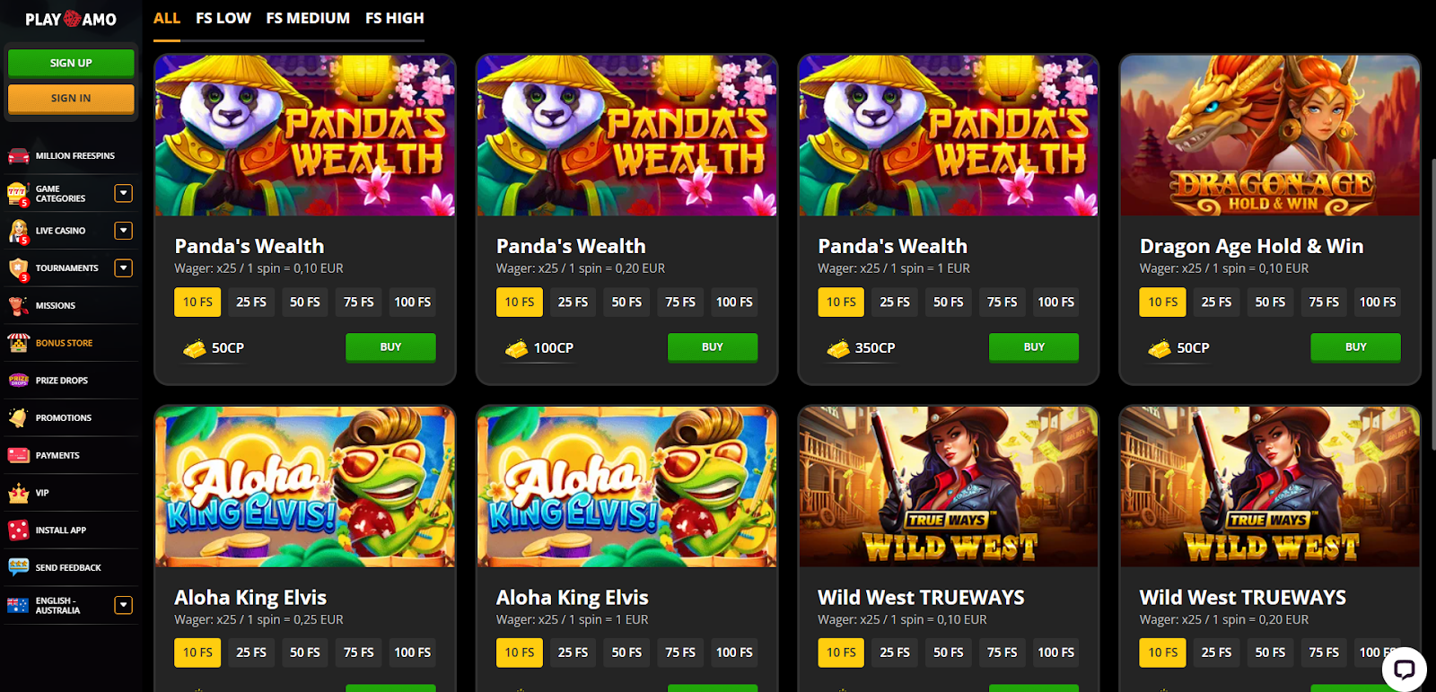 playamo-casino-bonus-store
