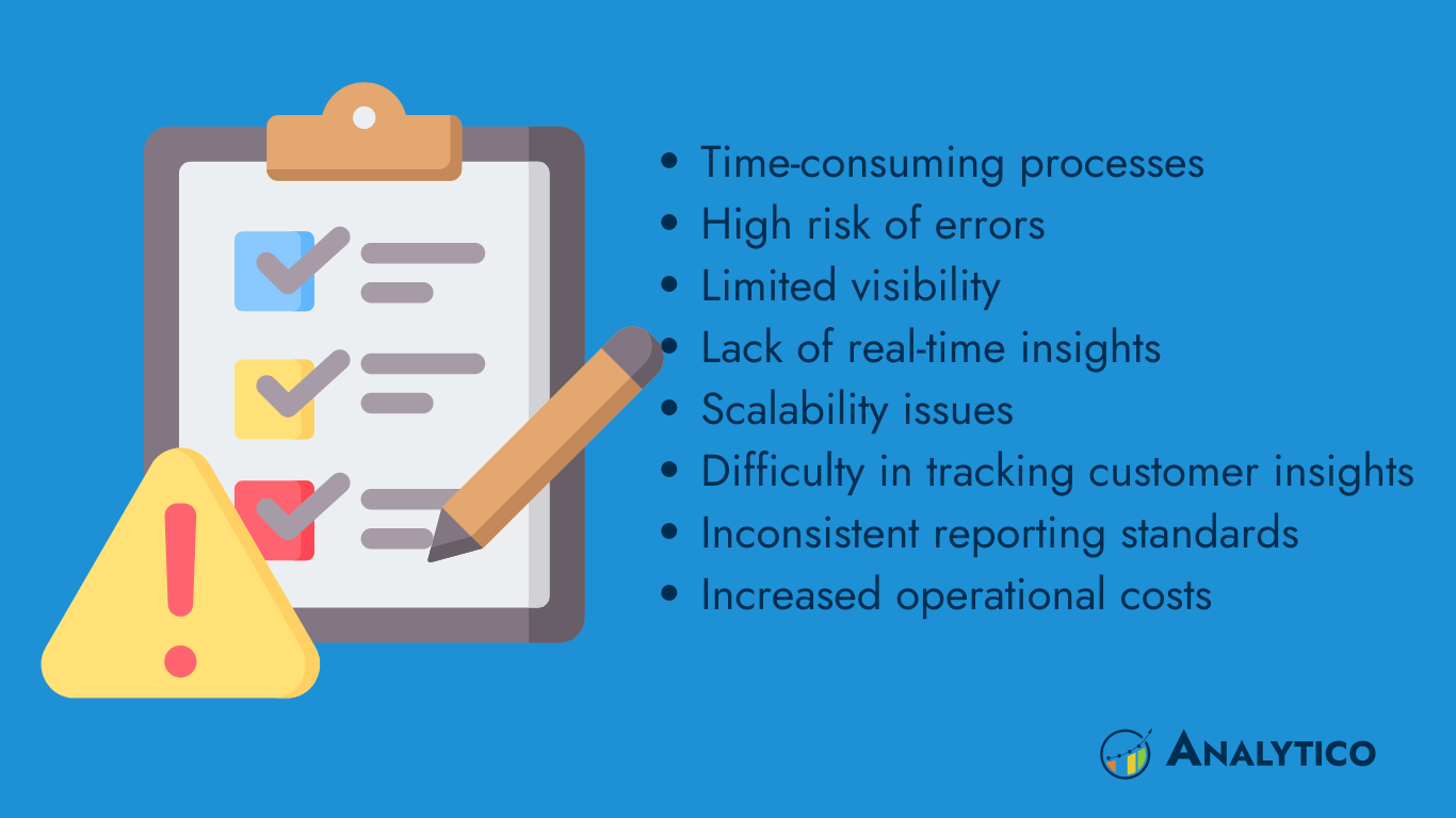 challenges of manual reporting