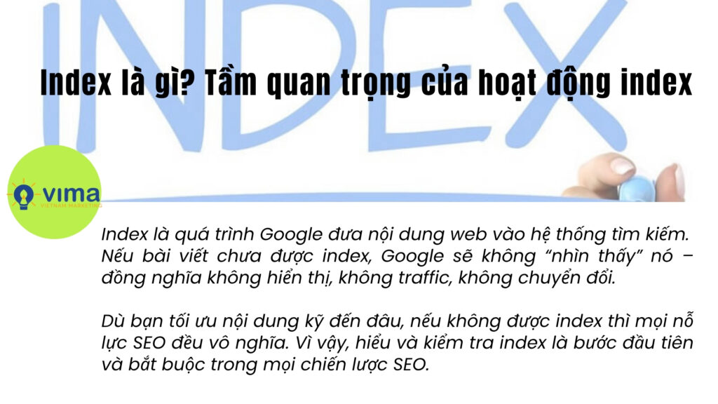 Index là gì? Hiểu đúng để tránh cảnh đầu tư SEO nhưng vẫn “vắng bóng” trên Google