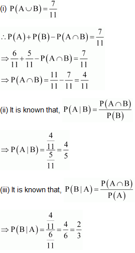 NCERT Solutions class 12 Maths Probability