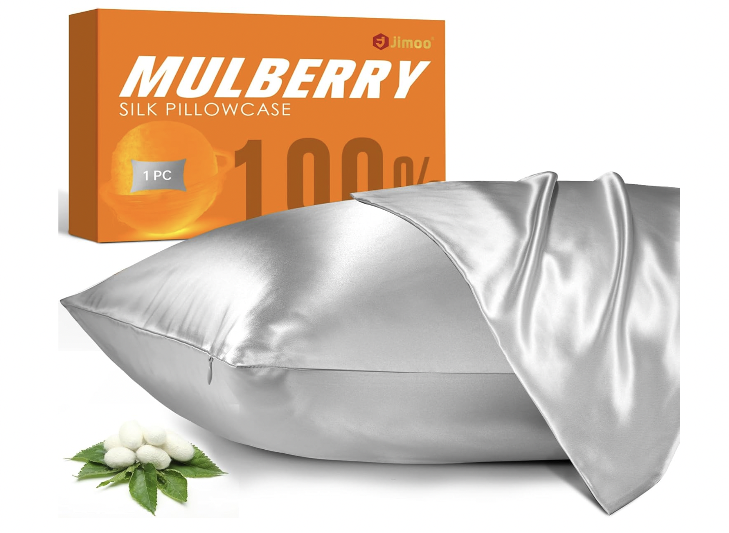 100% Mulberry Silk Pillowcase for Hair and Skin