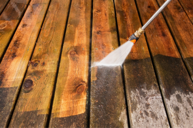 ways to prepare your deck for a michigan winter power washer spraying wood decking custom built okemos