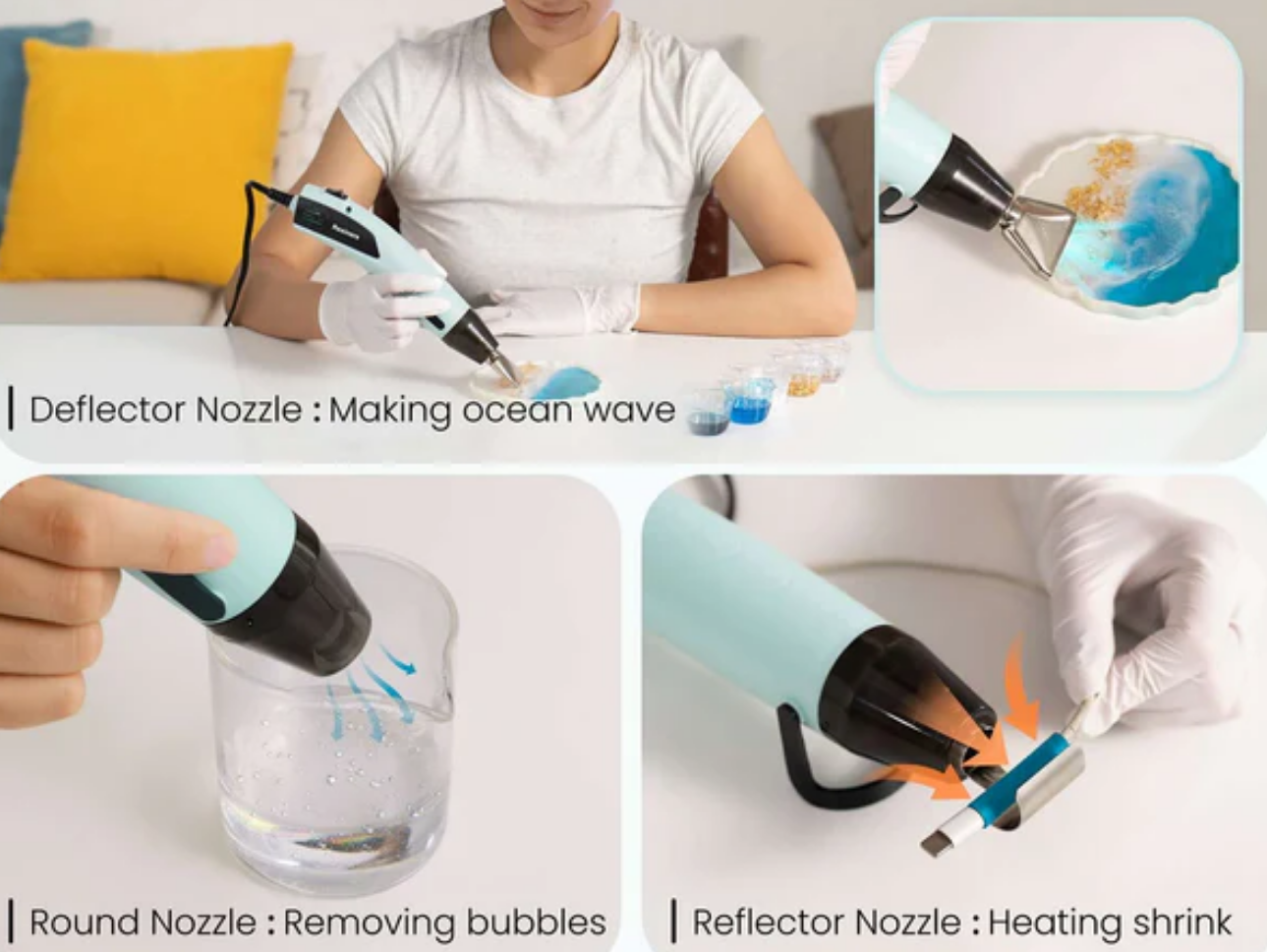 Best Heat Gun Nozzles and Attachments for Resin Projects