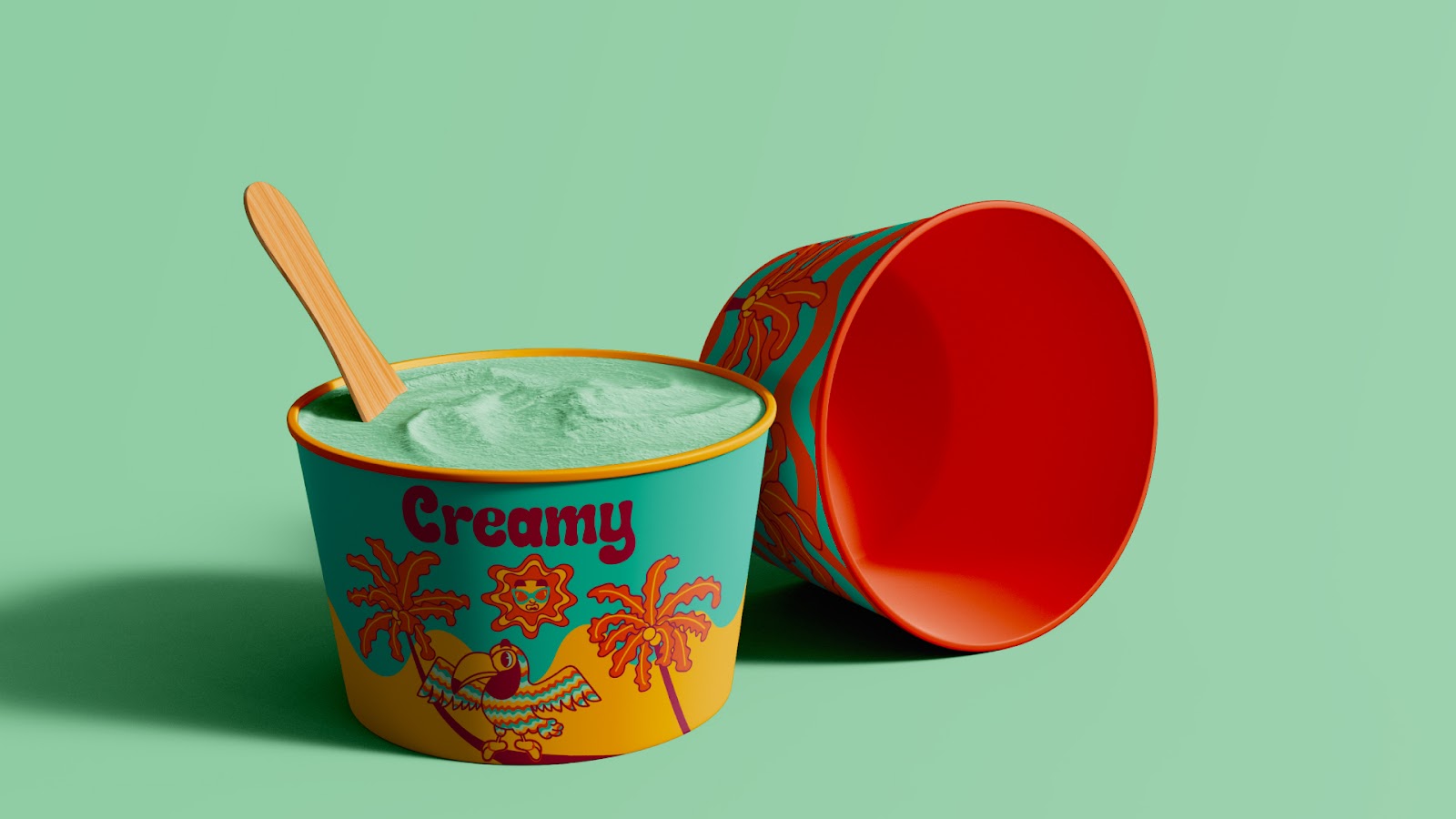 Image from the Creamy: Branding and Visual Identity Rooted in Rio's Vibrant Culture article on Abduzeedo