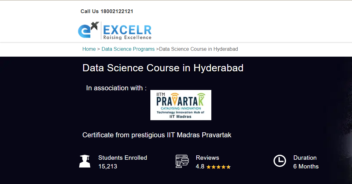 ExcelR Data Science Course Hyderabad