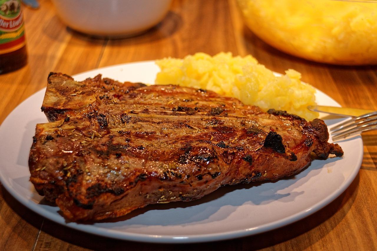 Grilled T-Bone with Herb Butter