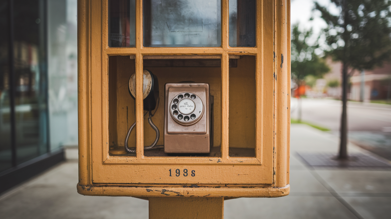 The 1939s Outdoor Phone Booth in US