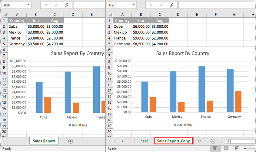 Copy a Worksheet to Another Excel Document