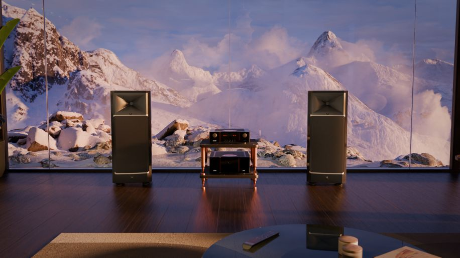 A pair of JBL Makalu floorstanders.