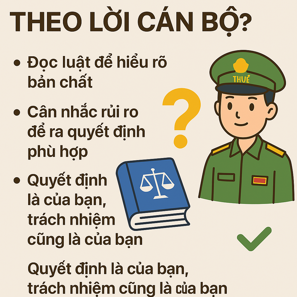Theo lời cán bộ?