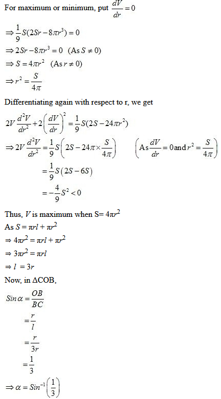 chapter 6-Application Of Derivatives Exercise 6.5