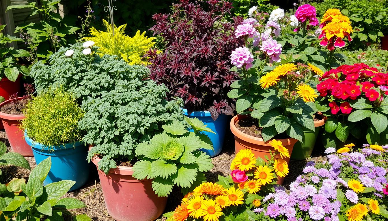 jardinagem de vasos e canteiros