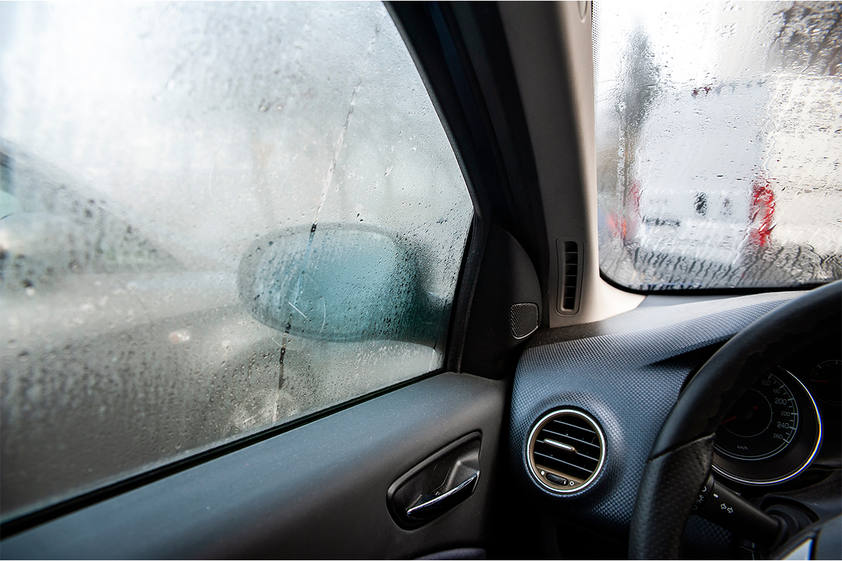 Car window fogging in winter