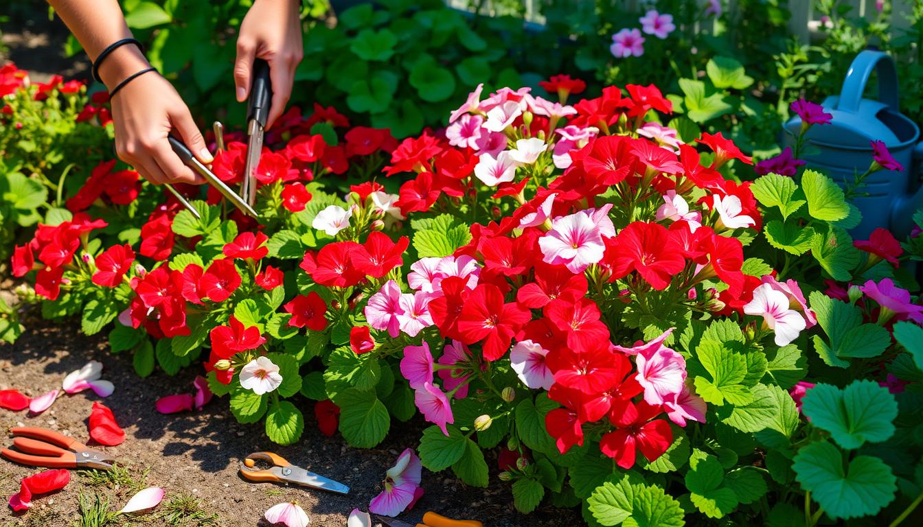 Techniques for Pruning Geraniums to Ensure Continuous Summer Blooms